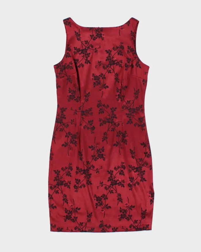 Vintage 1990s Esprit High Neck Satin Dress - S sold by Rokit