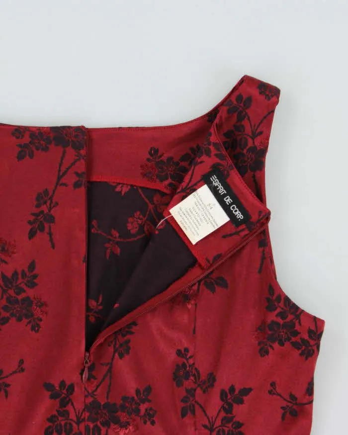 Vintage 1990s Esprit High Neck Satin Dress - S sold by Rokit product image thumbnail 5