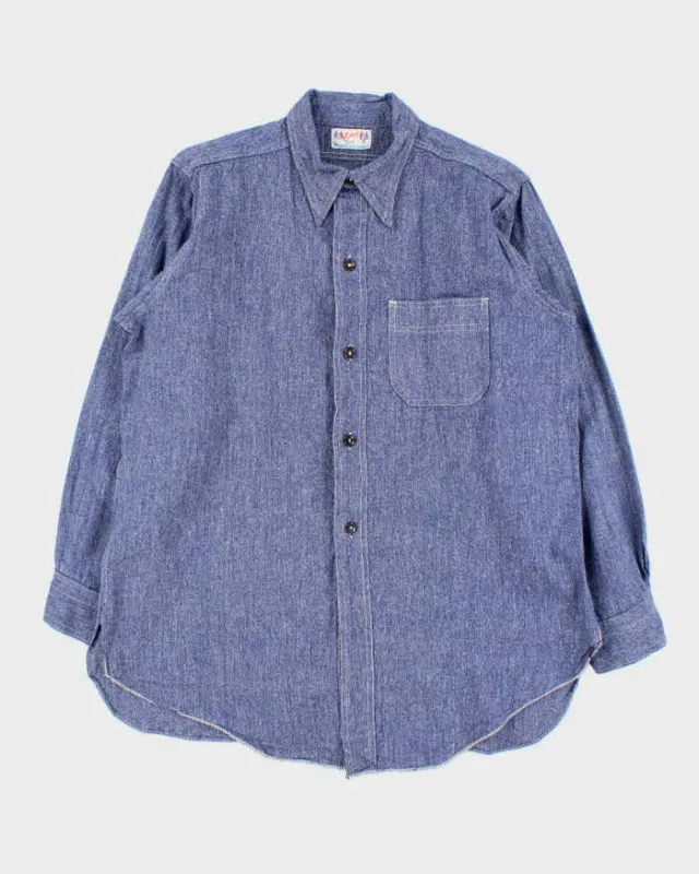 Vintage 1970s Esco Lightweight Denim Shirt - L made by Rokit