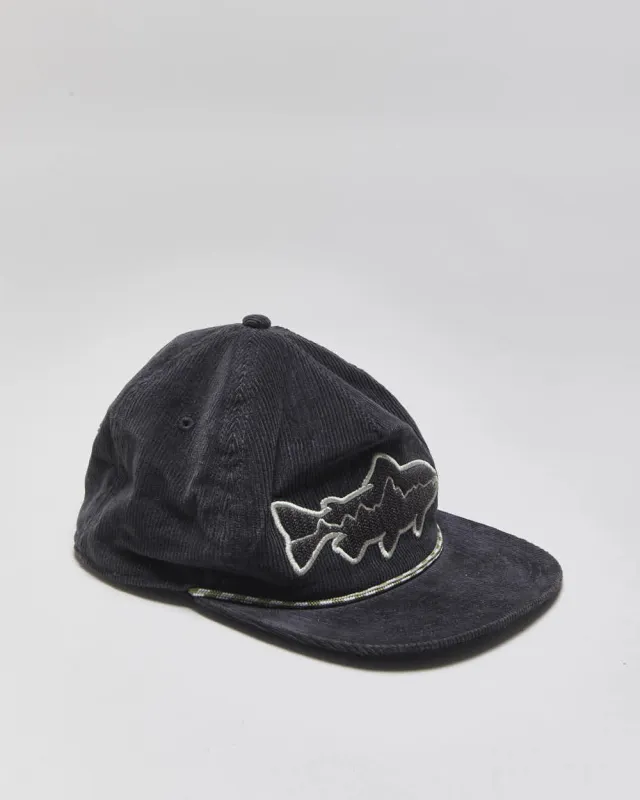 Vintage Patagonia Fly Catcher Corduroy Fitz Roy Flatbilll Snapback - OS made by Patagonia