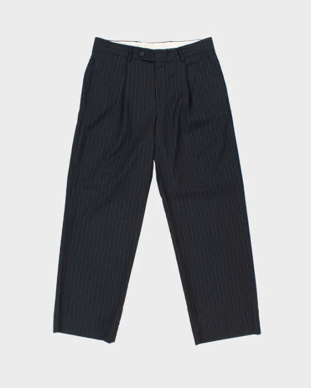 Vintage Y2K 00s Nautica Wool Blend Pleated Wide Leg Suit Trousers - W32 L30 made by Nautica