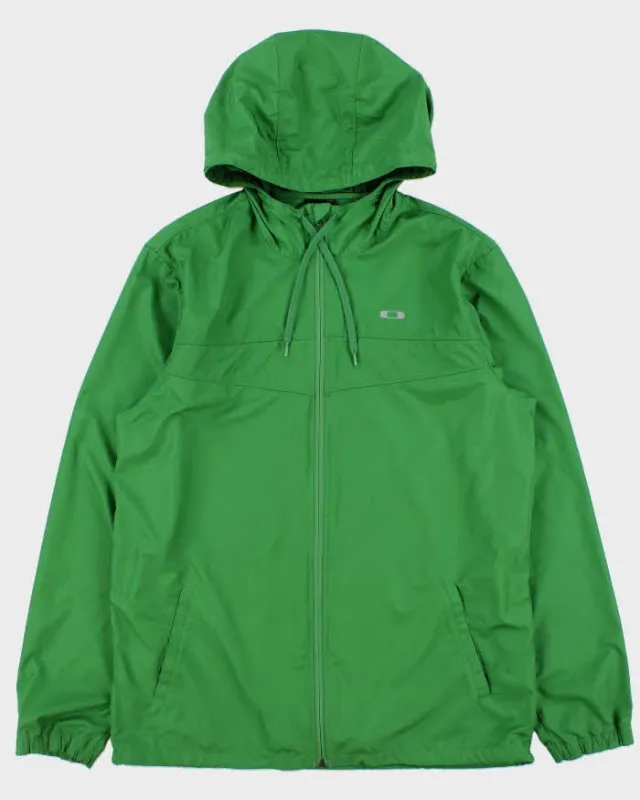 Vintage Oakley 3M Logo Lightweight Soft Shell Regular Fit Hooded Windbreaker Jacket - L made by Oakley