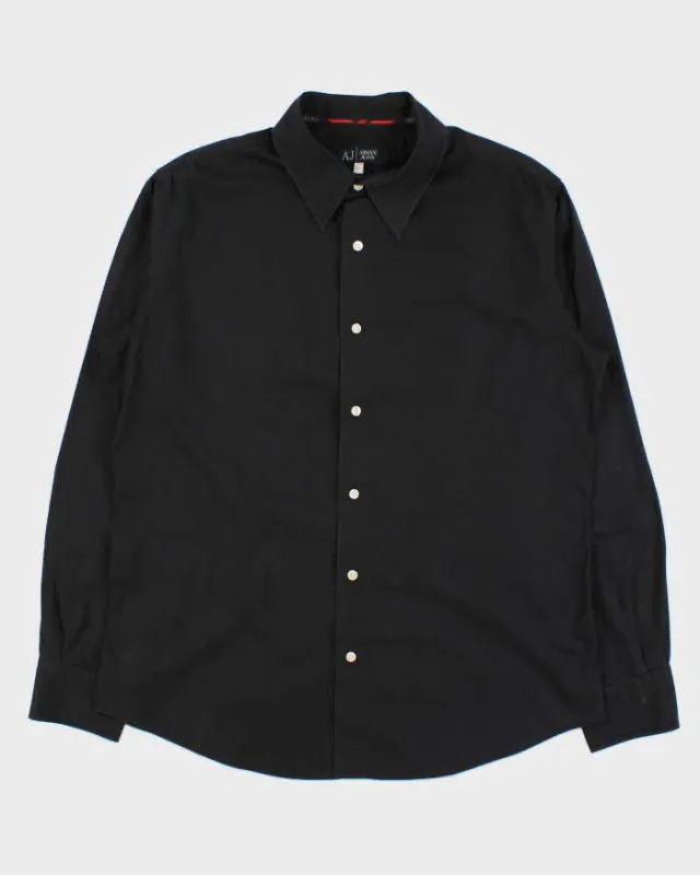 Vintage Y2K 00s Armani Jeans Embroidered Long Sleeve Shirt - XL made by Giorgio Armani
