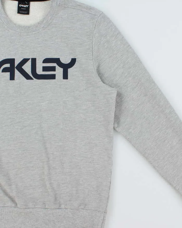 Vintage Oakley Marl Grey Custom Fit Crewneck Sweatshirt - L sold by Rokit product image thumbnail 3