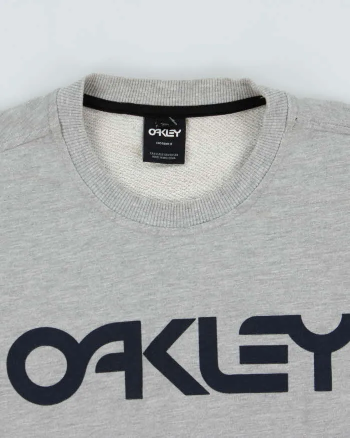Vintage Oakley Marl Grey Custom Fit Crewneck Sweatshirt - L sold by Rokit product image thumbnail 5