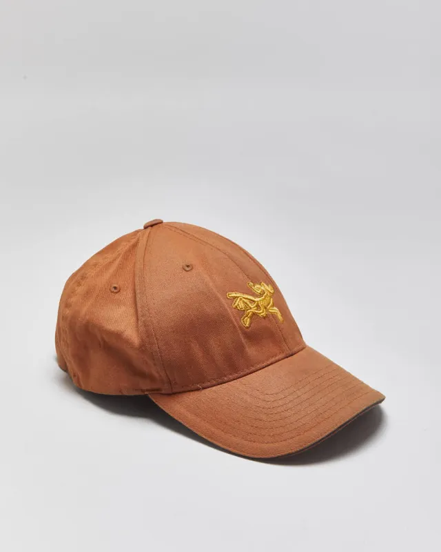 Vintage Arc'teryx Burnt Orange Embroidered Bird FlexFit Baseball Cap - OS made by Arc'teryx