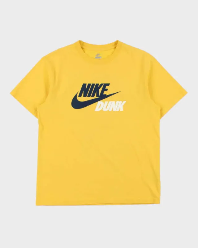 Vintage Y2K 00s Nike Dunk Dri-Fit Heavyweight Crewneck T-Shirt - L made by Nike