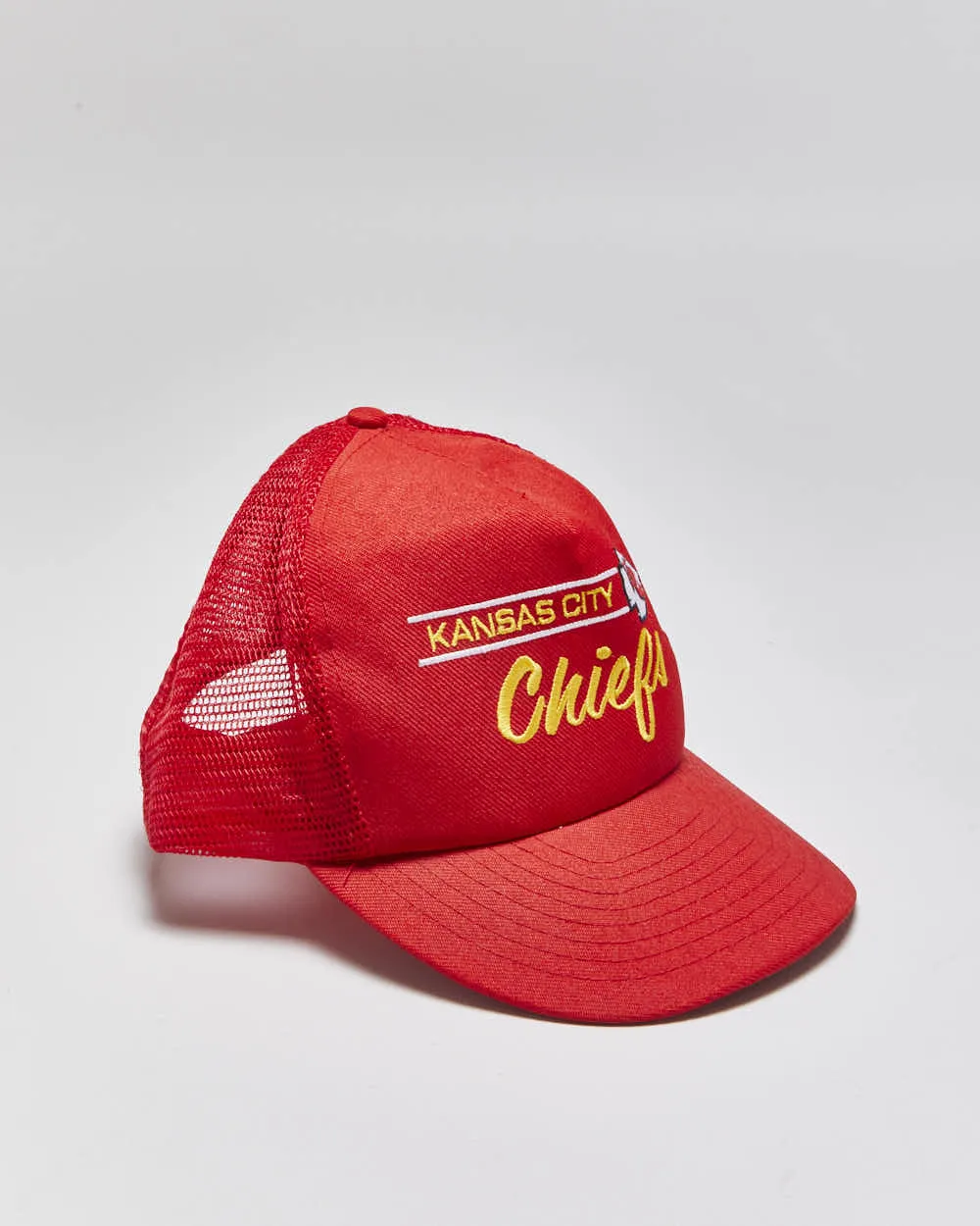 DS Vintage 1980s Kansas City Chiefs Annco NFL Pro Model Trucker Hat - OS sold by Rokit
