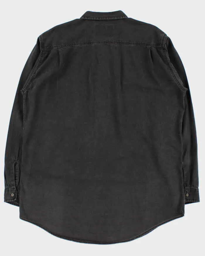 Vintage 1990s Levi's Heavyweight Long Sleeve Dark Wash Denim Shirt - XL sold by Rokit product image thumbnail 2