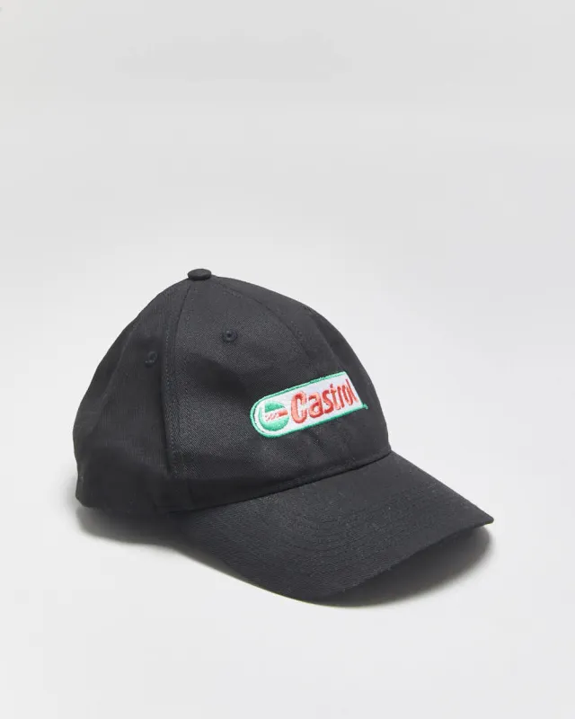Vintage Y2K 00s Castrol Oil Embroidered Patch Snapback - OS made by Rokit