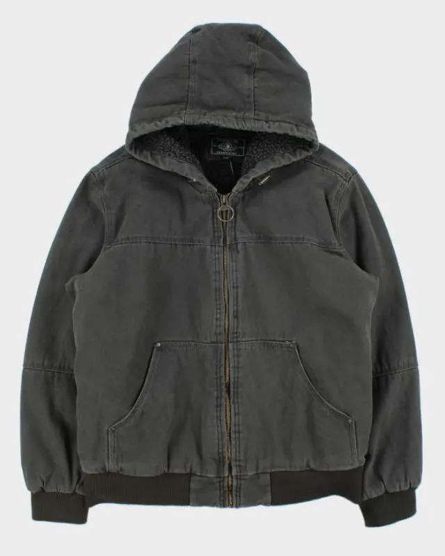 Vintage Y2K 00s G.H.Bass Khaki Sherpa Lined Canvas Active Bomber Jacket - L made by Rokit