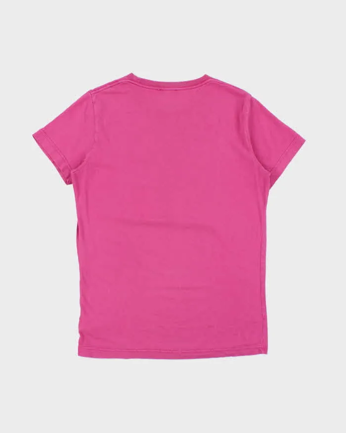 Vintage Y2K 00s Diesel Classic Dark Pink Slim Fit Crewneck T-Shirt - M sold by Rokit product image thumbnail 2