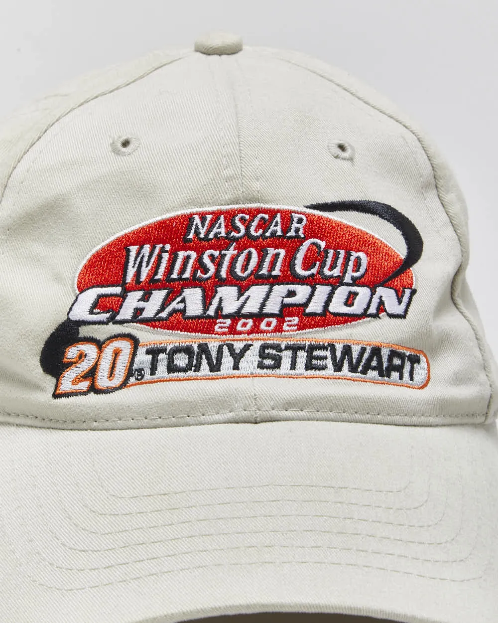 Vintage 2002 Y2K Chase Authentics Khaki Nascar Winston Cup Champion Canvas Velcro Baseball Cap - OS sold by Rokit product image thumbnail 3