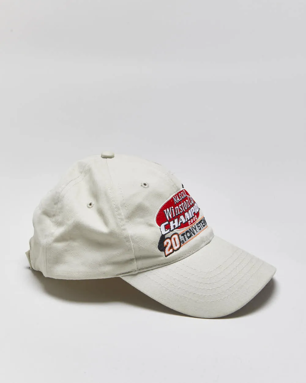 Vintage 2002 Y2K Chase Authentics Khaki Nascar Winston Cup Champion Canvas Velcro Baseball Cap - OS sold by Rokit
