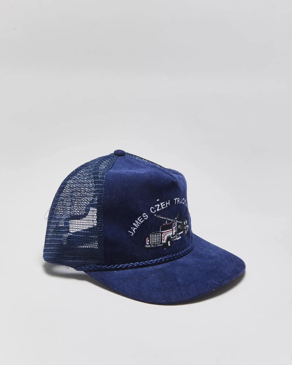 Vintage 1990s AJM Headwear Corduroy Trucker Hat - OS sold by Rokit