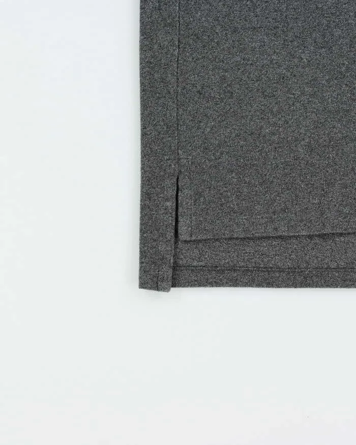 Vintage Polo Ralph Lauren Marl Grey Custom Fit Short Sleeve Polo Shirt - M sold by Rokit product image thumbnail 4