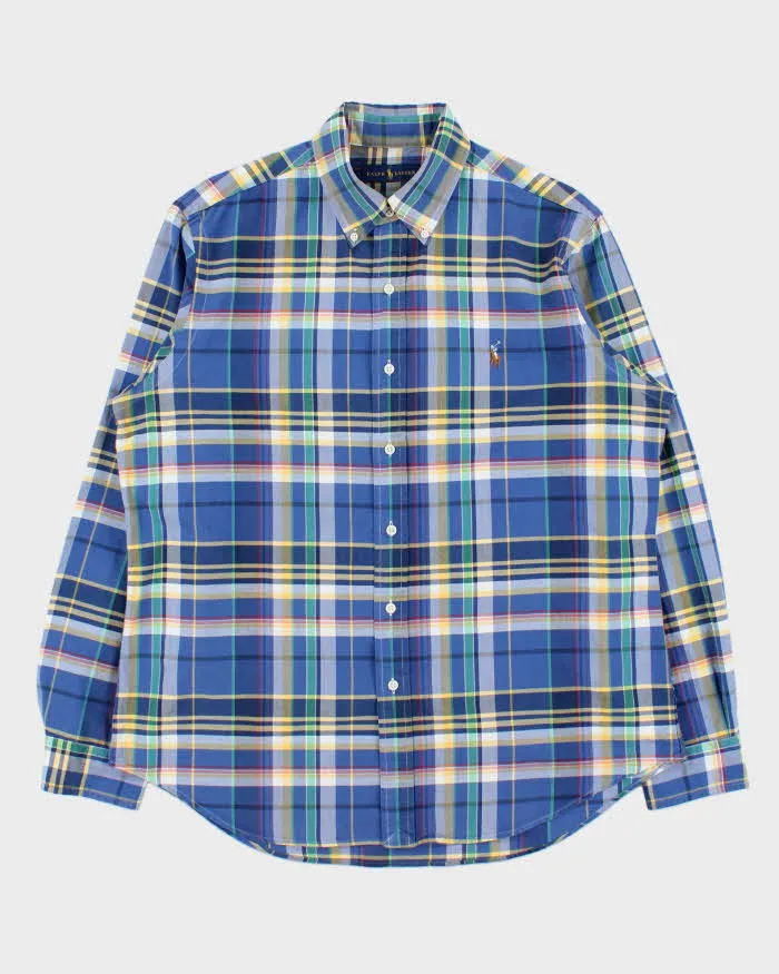 Vintage Ralph Lauren Plaid Classic Fit Long Sleeve Shirt - L sold by Rokit