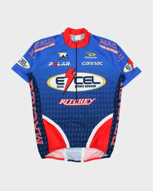 Vintage 1990s Team Ritchey Reynolds Made In USA Half-Zip Cycling Jersey - XL made by Rokit