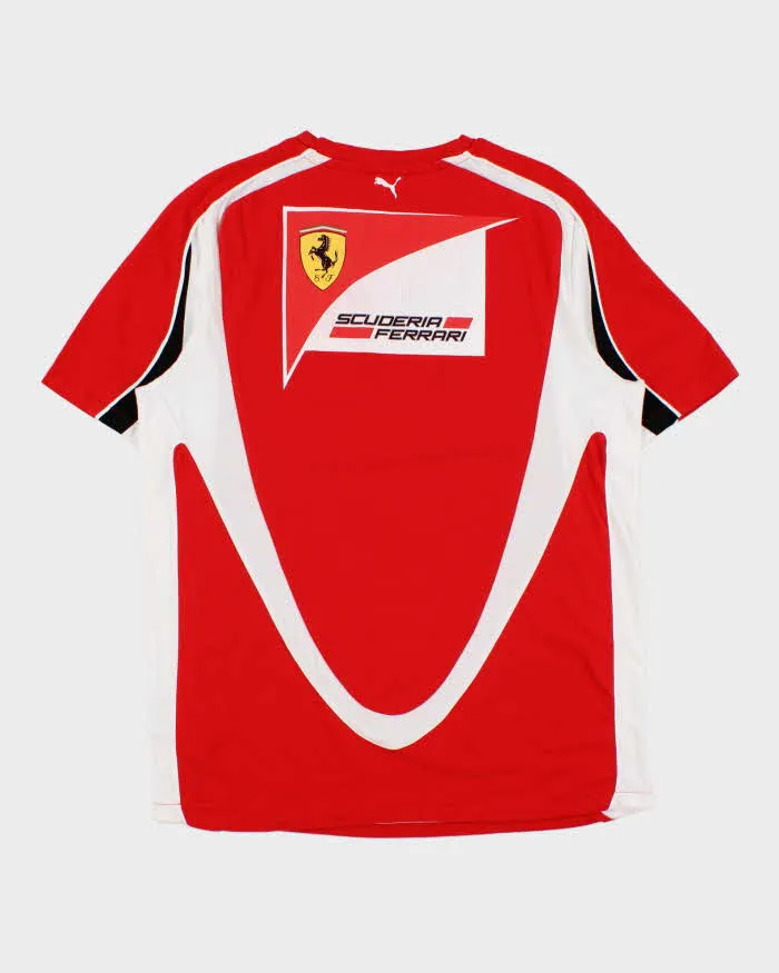 Vintage Y2K 00s Puma x Ferrari Textured Single Stitch Crewneck T-Shirt - L sold by Rokit product image thumbnail 2