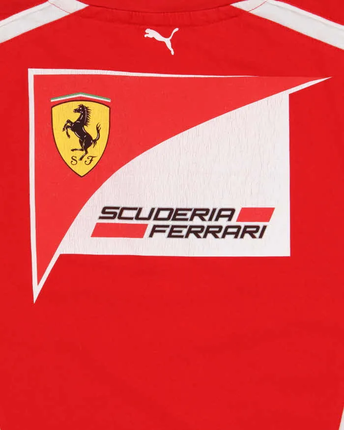 Vintage Y2K 00s Puma x Ferrari Textured Single Stitch Crewneck T-Shirt - L sold by Rokit product image thumbnail 4