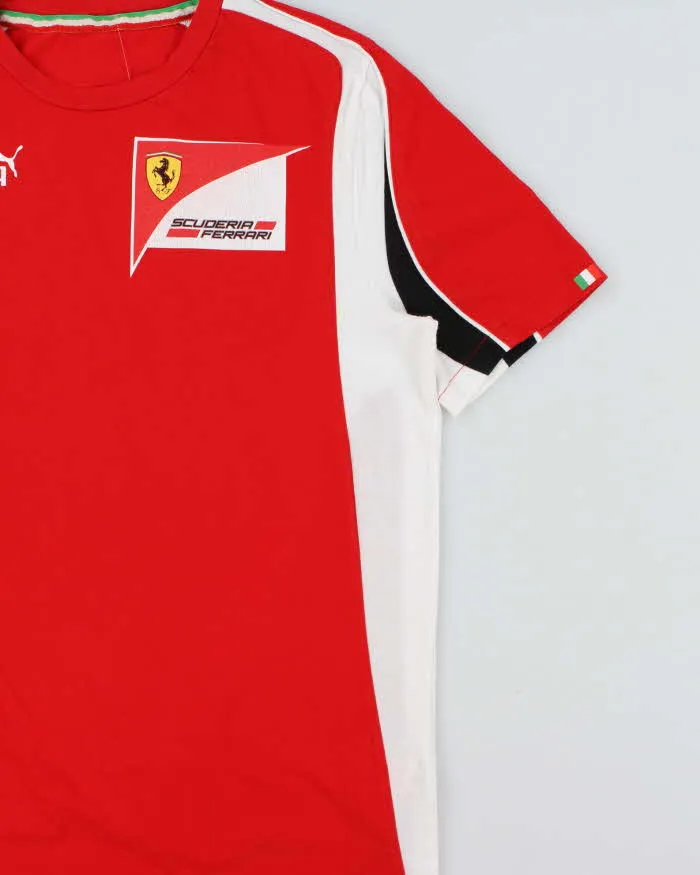 Vintage Y2K 00s Puma x Ferrari Textured Single Stitch Crewneck T-Shirt - L sold by Rokit product image thumbnail 3