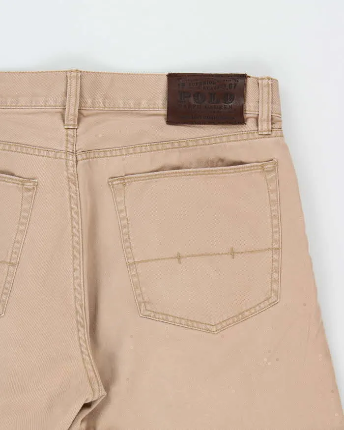 Vintage Polo Ralph Lauren Tan Straight Leg Denim Jeans - W34 L30 sold by Rokit product image thumbnail 4