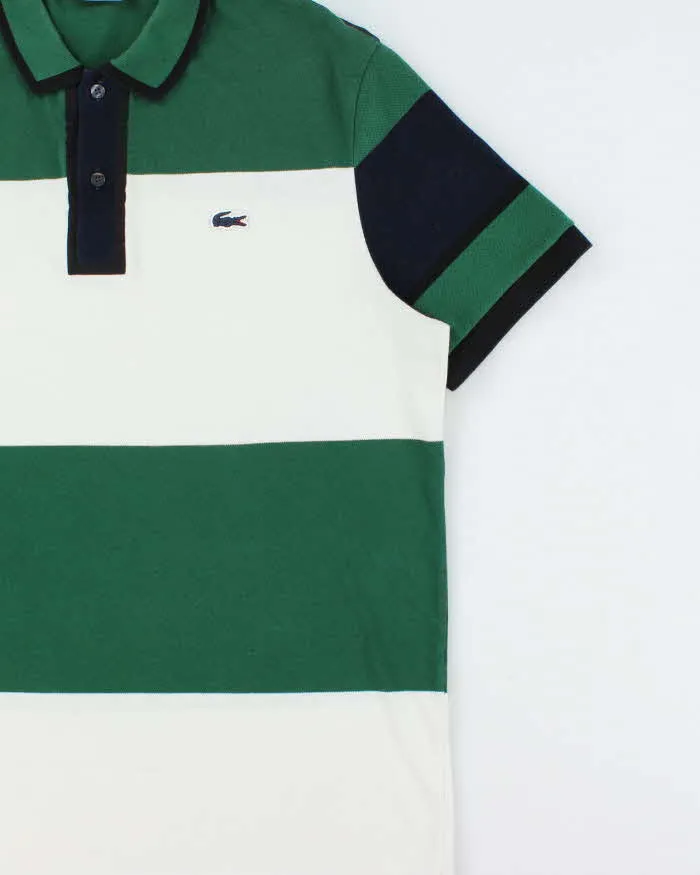 Vintage Lacoste Navy Croc Striped Regular Fit Short Sleeve Polo Shirt - XXL sold by Rokit product image thumbnail 3