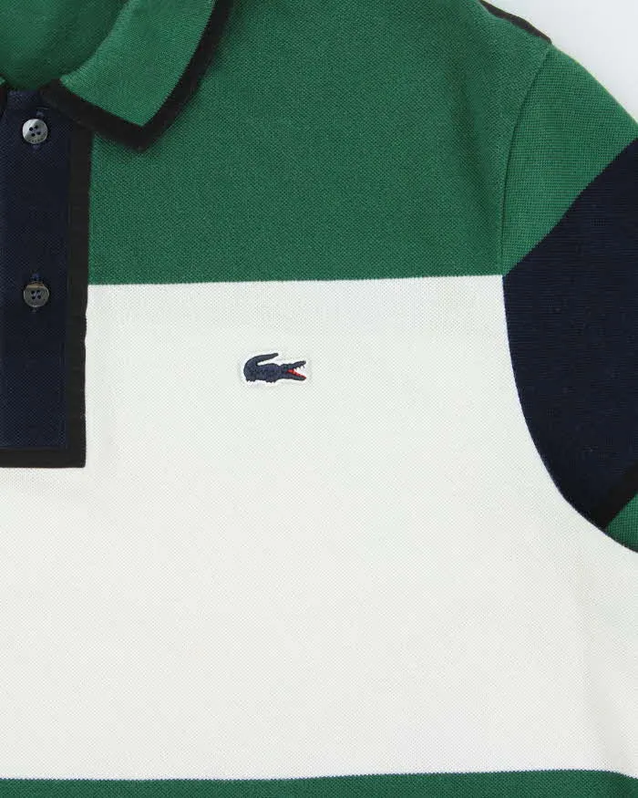 Vintage Lacoste Navy Croc Striped Regular Fit Short Sleeve Polo Shirt - XXL sold by Rokit product image thumbnail 4
