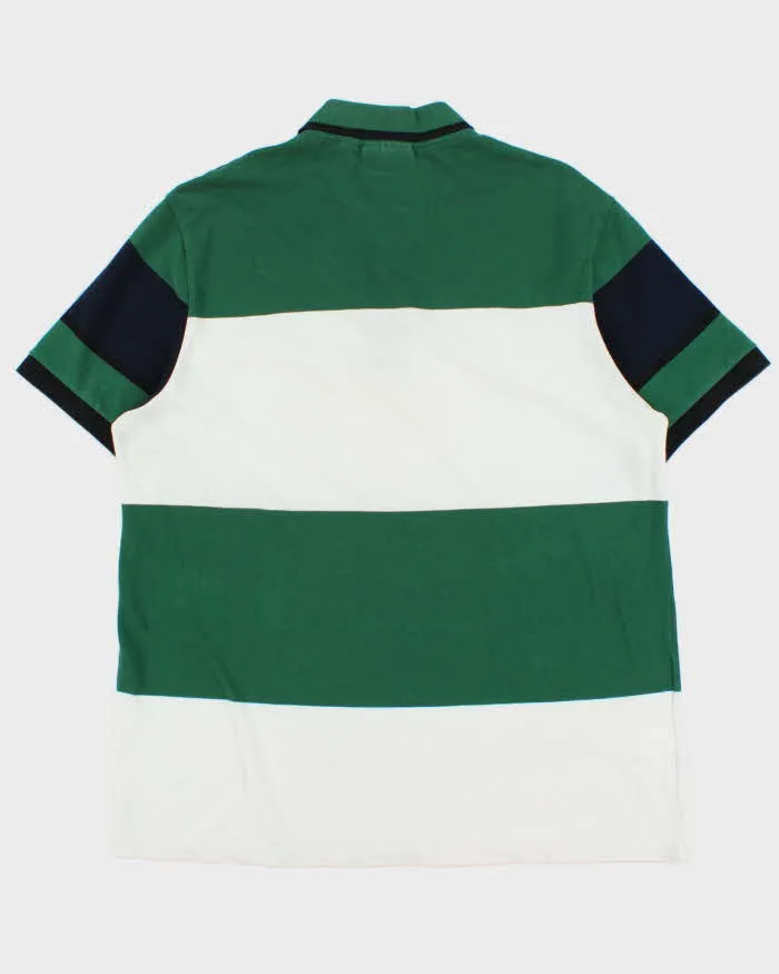 Vintage Lacoste Navy Croc Striped Regular Fit Short Sleeve Polo Shirt - XXL sold by Rokit product image thumbnail 2