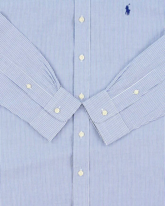 Vintage Ralph Lauren Striped Seersucker Long Sleeve Shirt - S sold by Rokit product image thumbnail 4