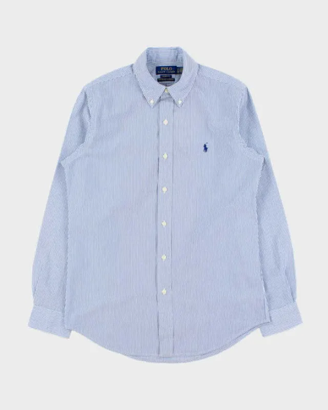 Vintage Ralph Lauren Striped Seersucker Long Sleeve Shirt - S made by Ralph Lauren