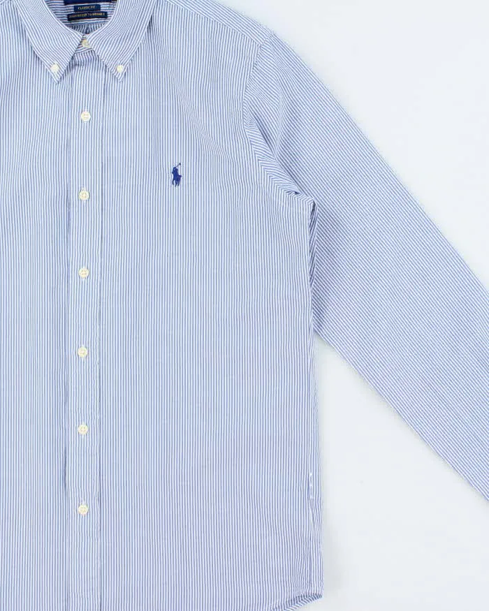 Vintage Ralph Lauren Striped Seersucker Long Sleeve Shirt - S sold by Rokit product image thumbnail 3