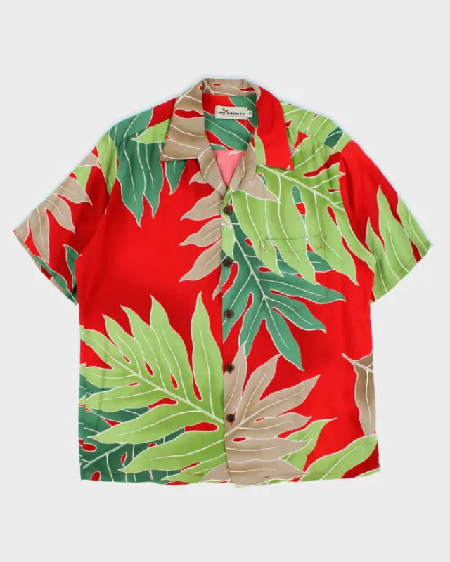 Vintage 1990s Two Paddles Made In USA Hawaiian Shirt - M made by Rokit