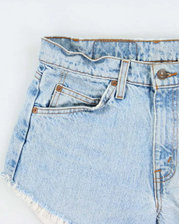 Vintage 1997 Levi's 550 Orange Tab Batwing Made In USA Mini Denim Shorts - W30 sold by Rokit product image thumbnail 3