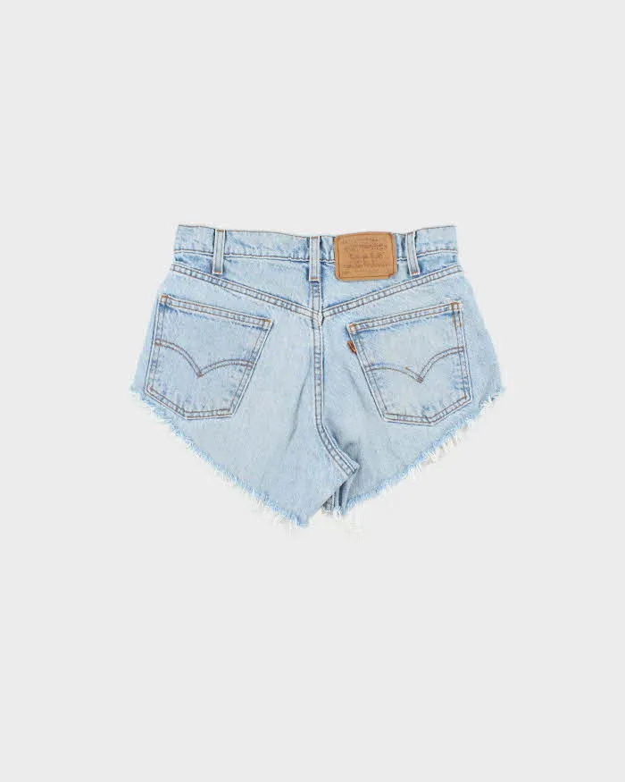 Vintage 1997 Levi's 550 Orange Tab Batwing Made In USA Mini Denim Shorts - W30 sold by Rokit product image thumbnail 2