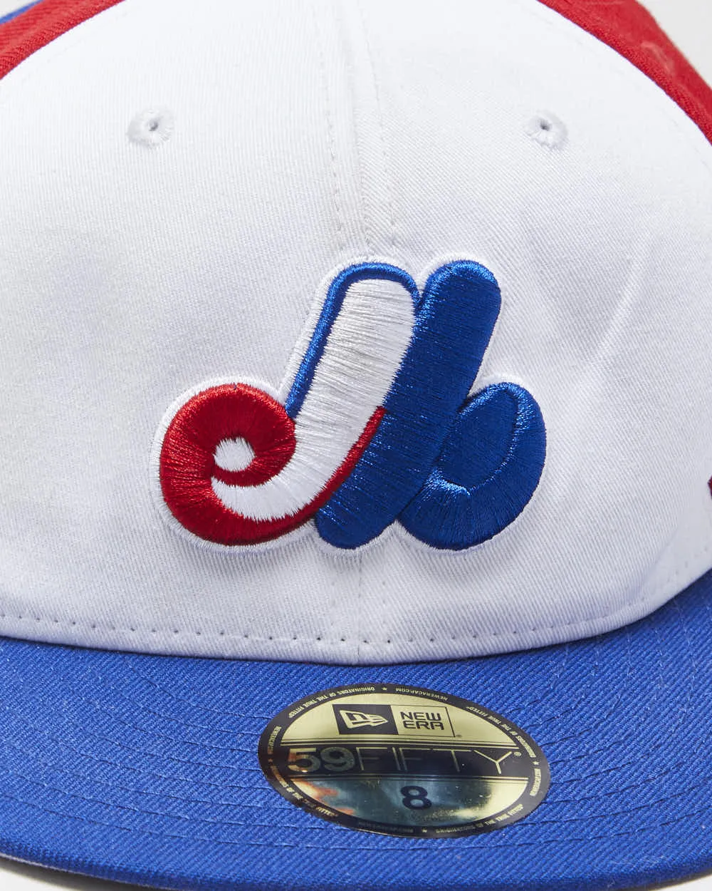 Vintage New Era 59Fifty Montreal Expos Cooperstown Collection MLB Fitted Baseball Cap - 8 sold by Rokit product image thumbnail 3