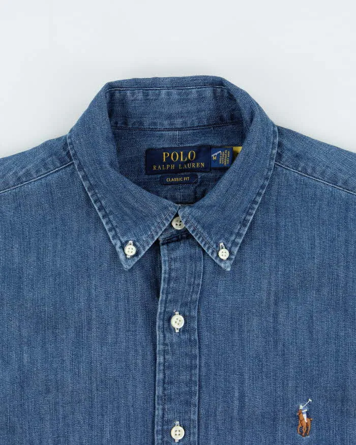 Vintage Ralph Lauren Long Sleeve Denim Shirt - M sold by Rokit product image thumbnail 5