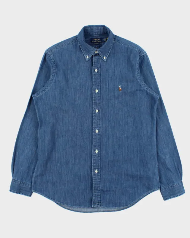 Vintage Ralph Lauren Long Sleeve Denim Shirt - M made by Ralph Lauren