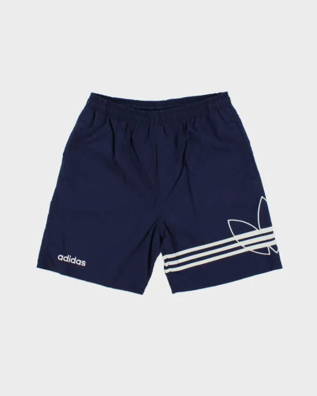 Vintage 1990s Adidas Originals Embroidered Big Trefoil Relaxed Fit Shell Shorts - M made by Adidas