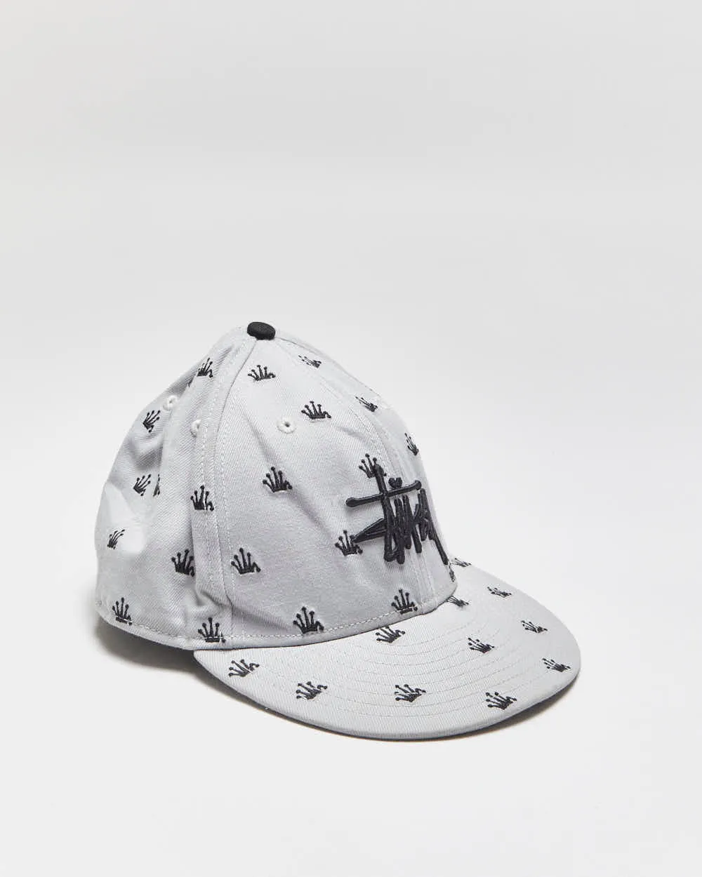 2014 Stussy x New Era 59Fifty Crown Monogram Wool Blend Fitted Baseball Cap - 7 1/2 sold by Rokit