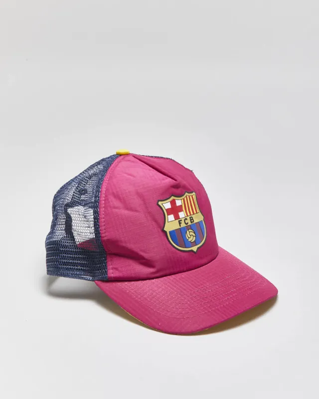 Vintage Barcelona FC X Fan Ink Authentic Football Collection Trucker Hat - OS made by Rokit