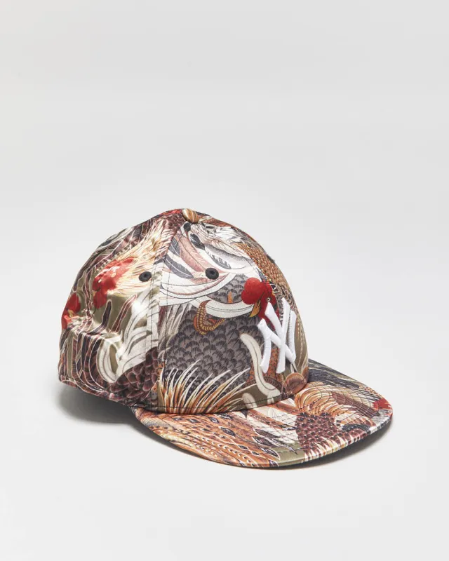 New Era 59Fifty x Jakuchu Ito NY Yankees Limited edition Japanese Satin Fitted Baseball Cap - 7 1/2 made by New Era