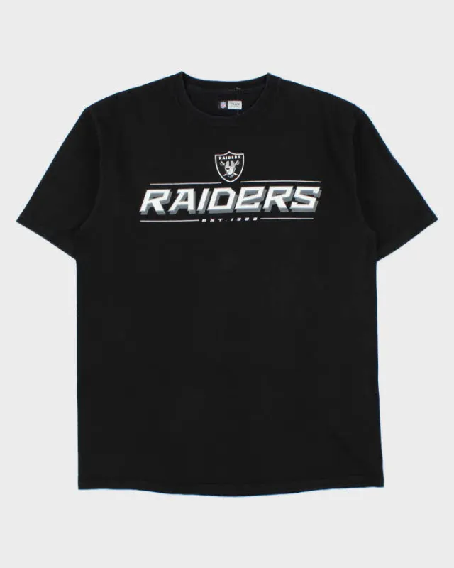 Vintage Las Vegas Raiders NFL Team Apparel Heavyweight Crewneck T-Shirt - L made by NFL