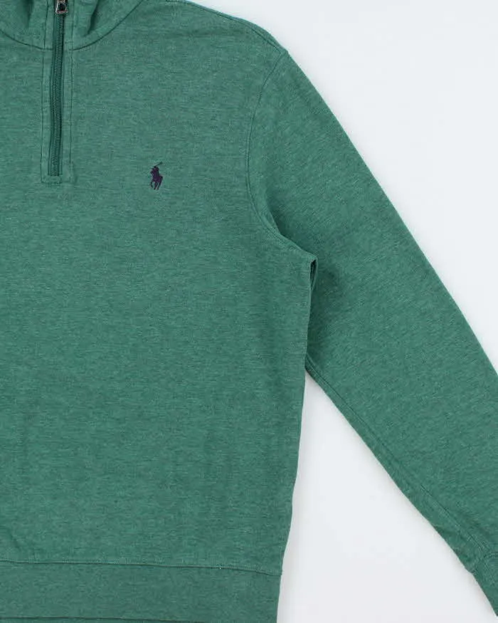 Vintage Polo Ralph Lauren Marl Quarter-Zip Sweatshirt - S sold by Rokit product image thumbnail 3