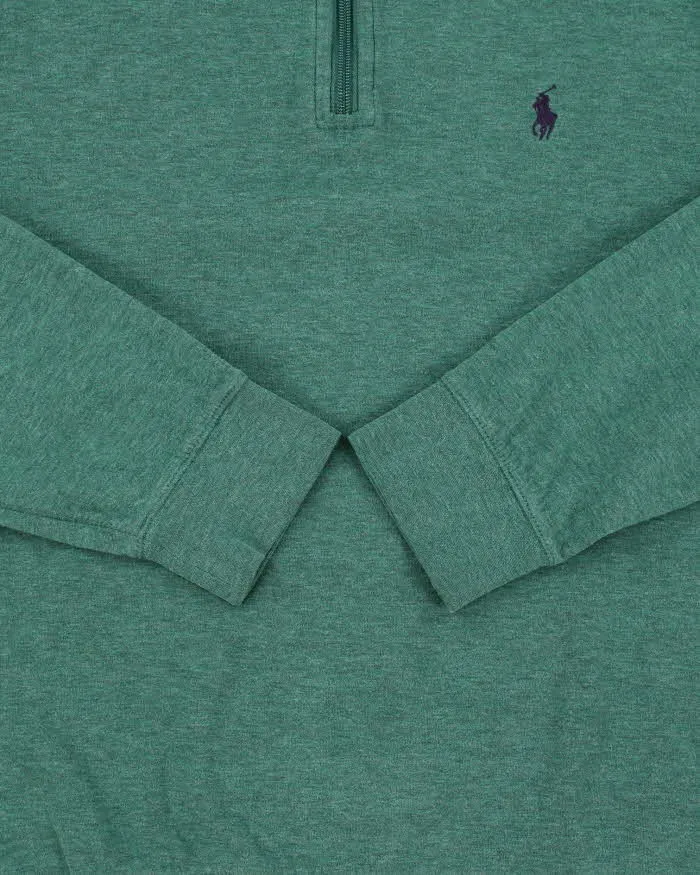 Vintage Polo Ralph Lauren Marl Quarter-Zip Sweatshirt - S sold by Rokit product image thumbnail 4