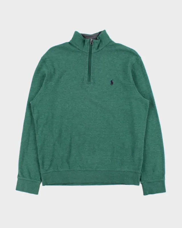 Vintage Polo Ralph Lauren Marl Quarter-Zip Sweatshirt - S made by Ralph Lauren