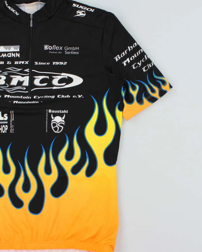 Vintage Y2K 00s Sugoi BMCC Made In Canada Quarter-Zip Flame MTB BMX Cycling Jersey - L sold by Rokit product image thumbnail 3