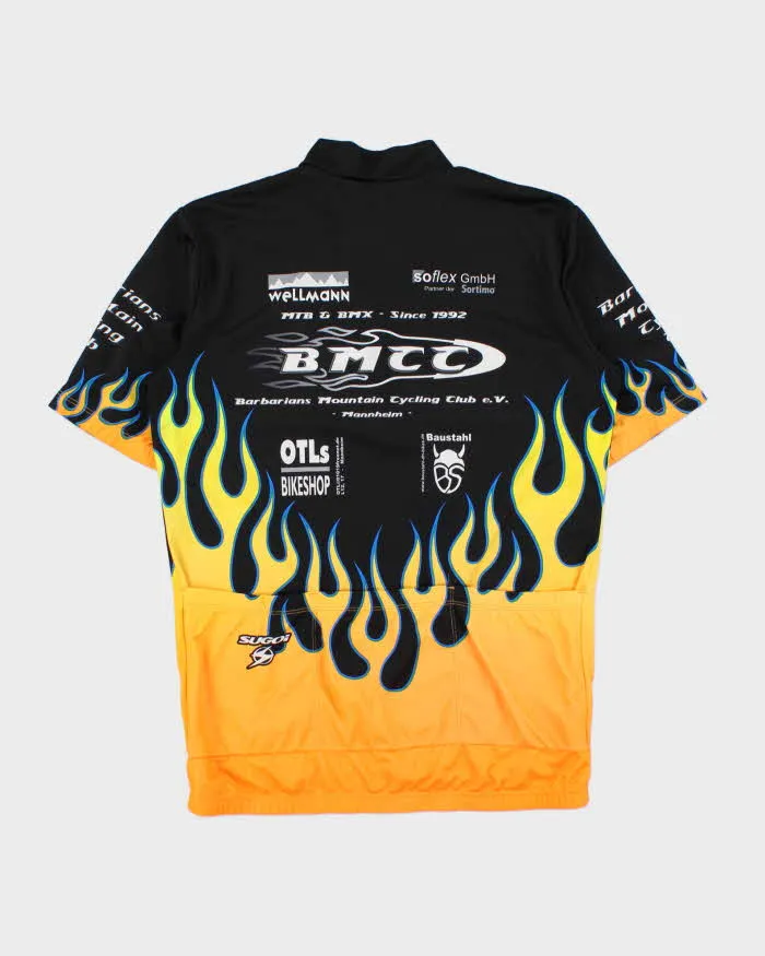 Vintage Y2K 00s Sugoi BMCC Made In Canada Quarter-Zip Flame MTB BMX Cycling Jersey - L sold by Rokit product image thumbnail 2