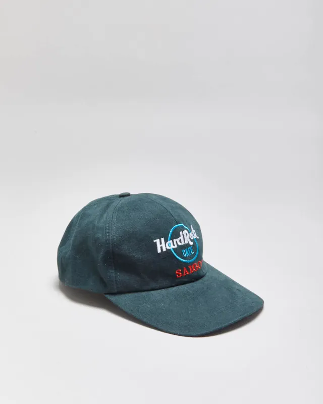 Vintage 1990s Hard Rock Cafe Saigon Brushed Canvas Velcro Baseball Cap - OS made by Hard Rock Cafe
