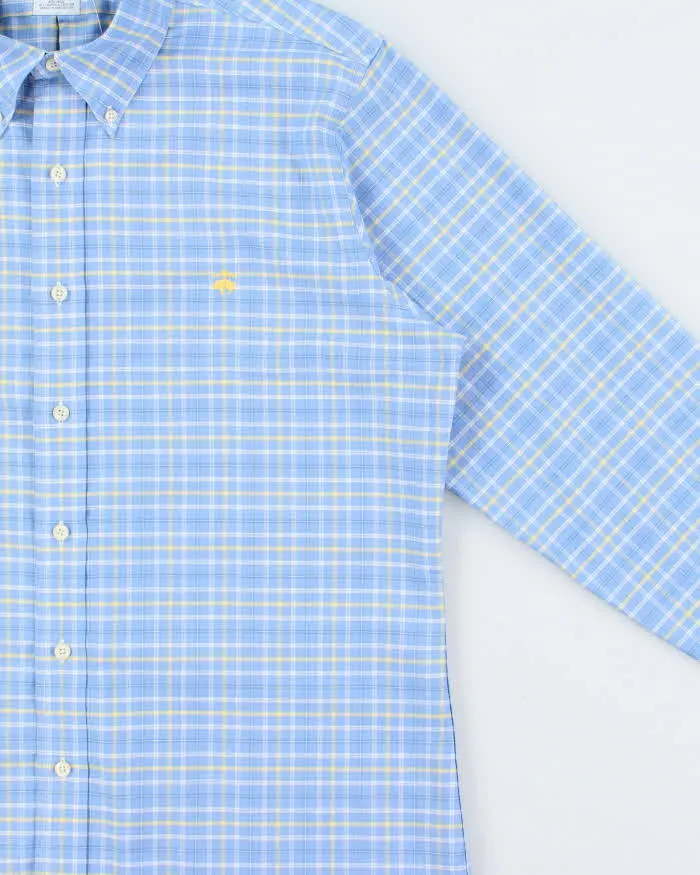 Vintage Brooks Brothers Supima Cotton Plaid Slim Fit Long Sleeve Shirt - L sold by Rokit product image thumbnail 3